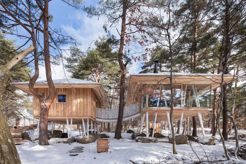 This Japanese Vacation Home Is Raised Up On Stilts To Avoid The .