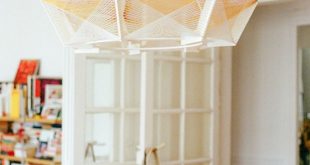 Unique Sputnik Lamps Of Wood And Cotton - DigsDi