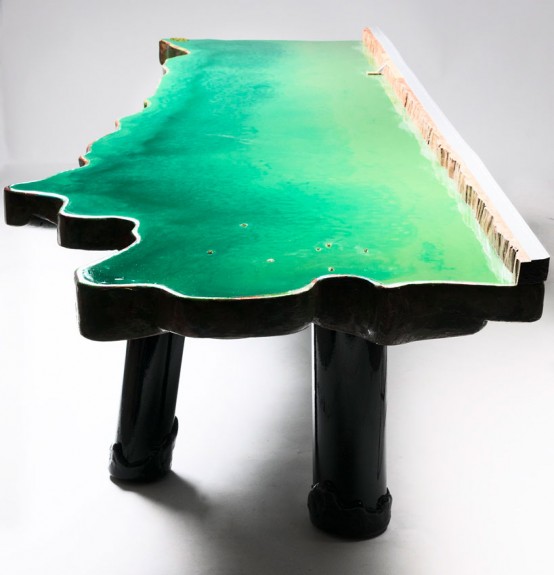 Unique Tables Imitating Different Water Bodies - DigsDi