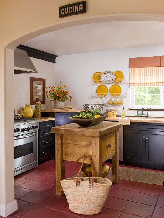 28 Vintage Wooden Kitchen Island Designs - DigsDi