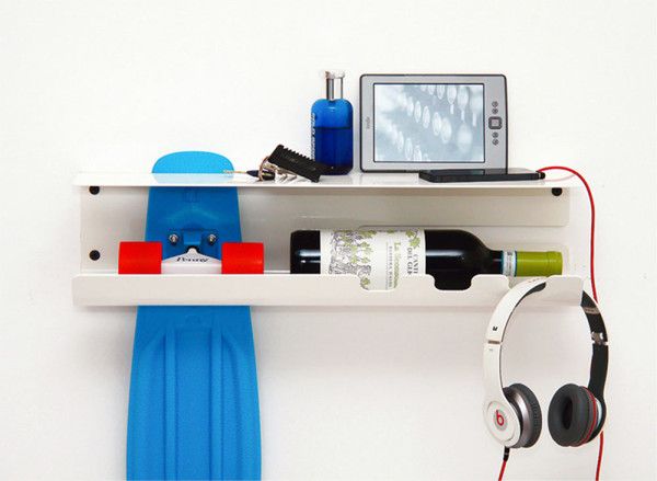 A Wall-Mounted Rack to Proudly Display Your Skateboard | Wall .