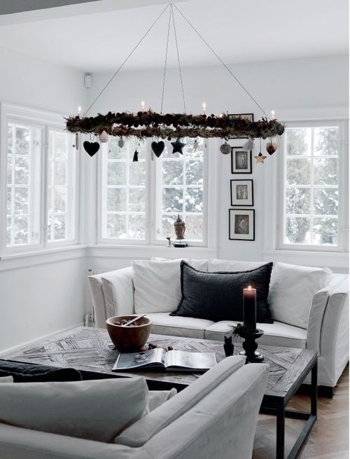 Gorgeous nordic living (my ideal home...) | Christmas decorations .