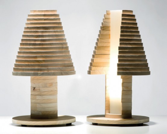 Wooden Construction Set And Lamp In One - DigsDi