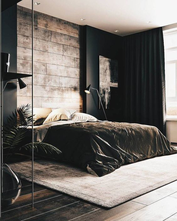 Cool wooden bedroom design