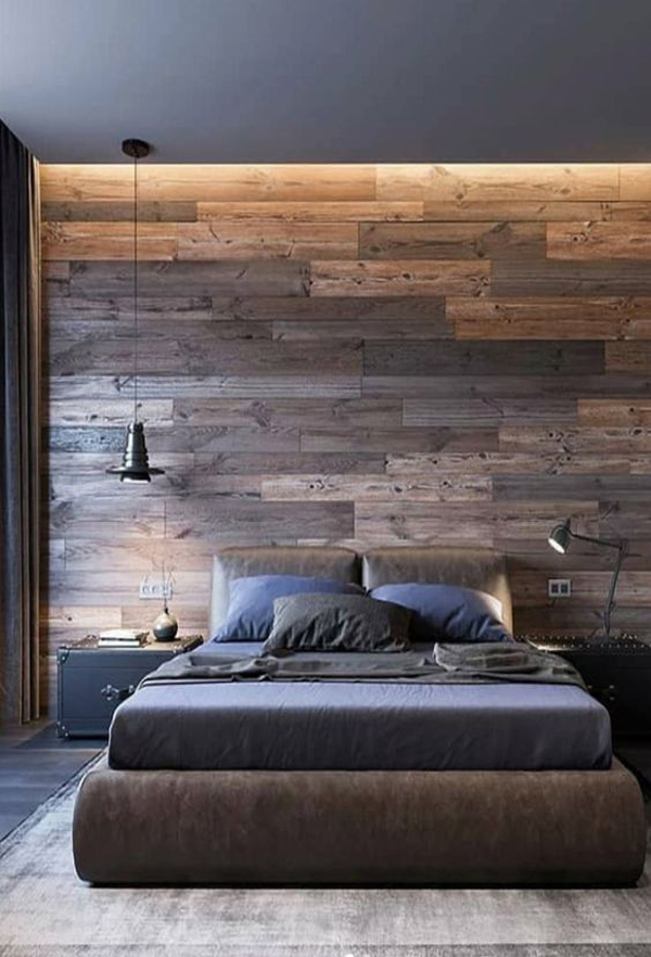 modern wooden bedroom decoration ideas