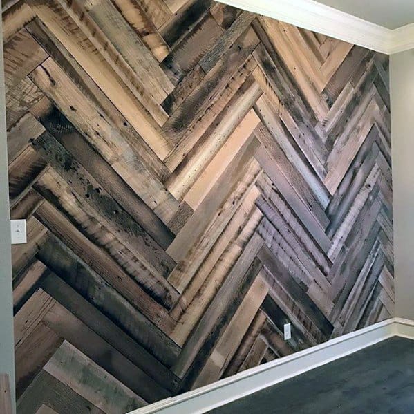 Wooden wall with a strong finish