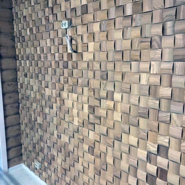 Cube sound diffuser wall 
