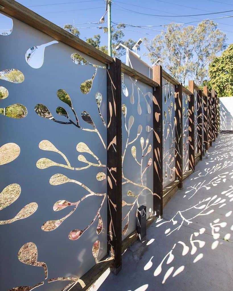 Fence and wall decor garden silhouette