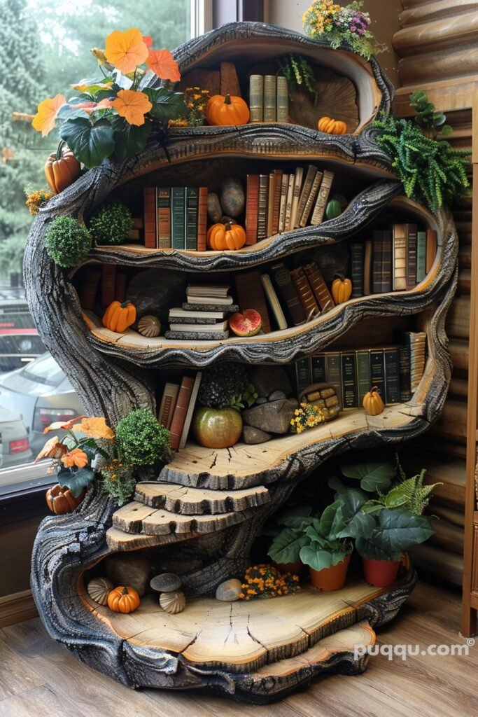 Tree bookshelf 19th century