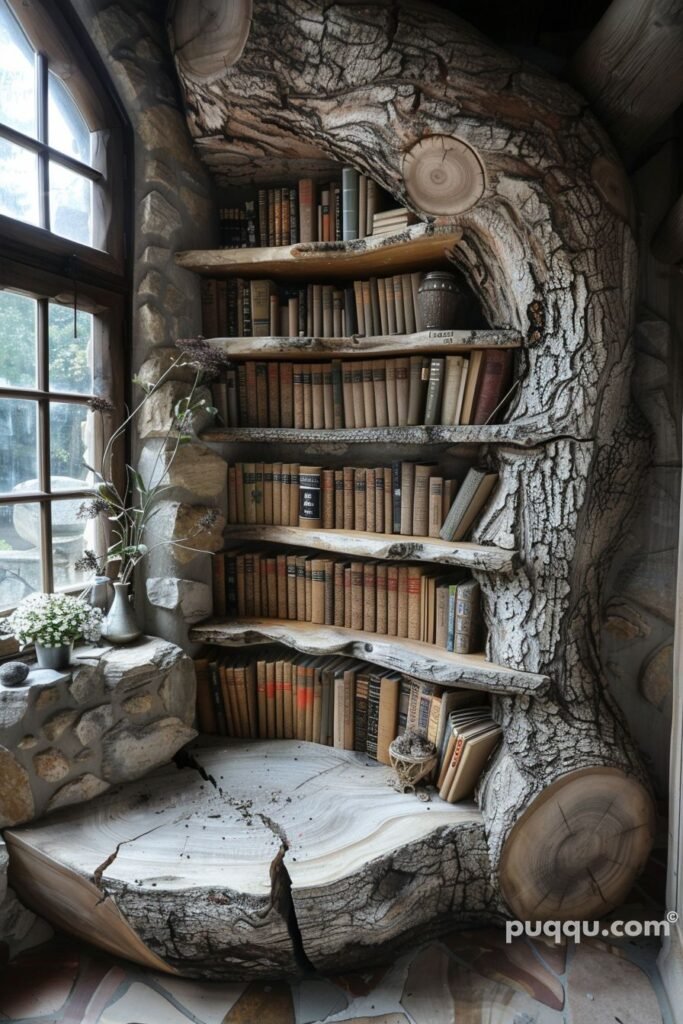 Tree bookshelf 17th century