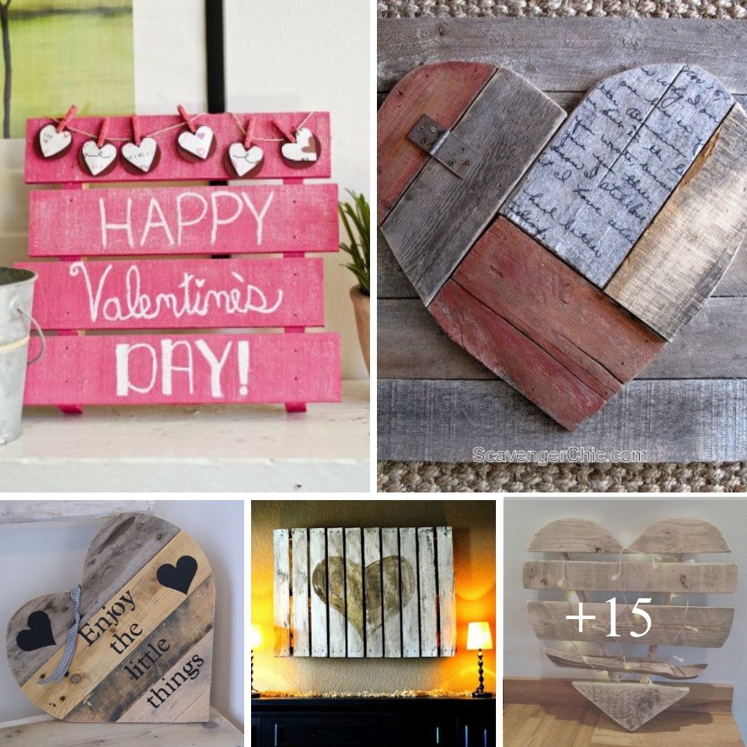 19 Totally Amazing DIY Pallet Crafts For Valentine’s Day