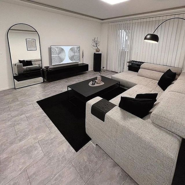 Black White Minimalist Apartment Stylish Monochrome Living Space for the Modern Minimalist