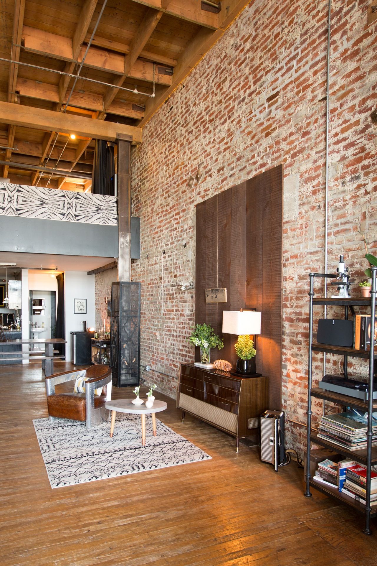 Brick Walls Wood House Rustic Charm: A Wood House Built with Solid Bricks