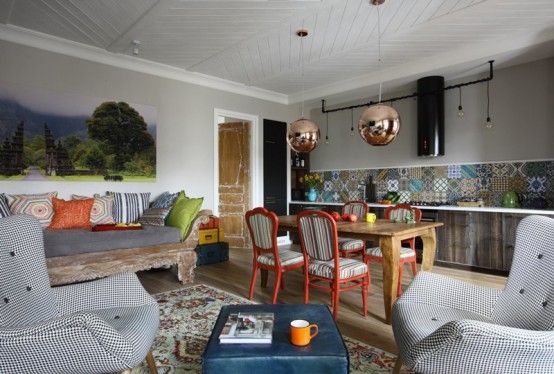 Crazy Ironic Eclectic Apartment Unconventional Living Space: A Whimsical Mix of Styles