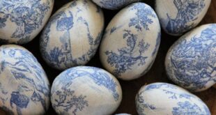 Decor Of Easter In Blue