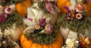 Flower Decorations Thanksgiving Table