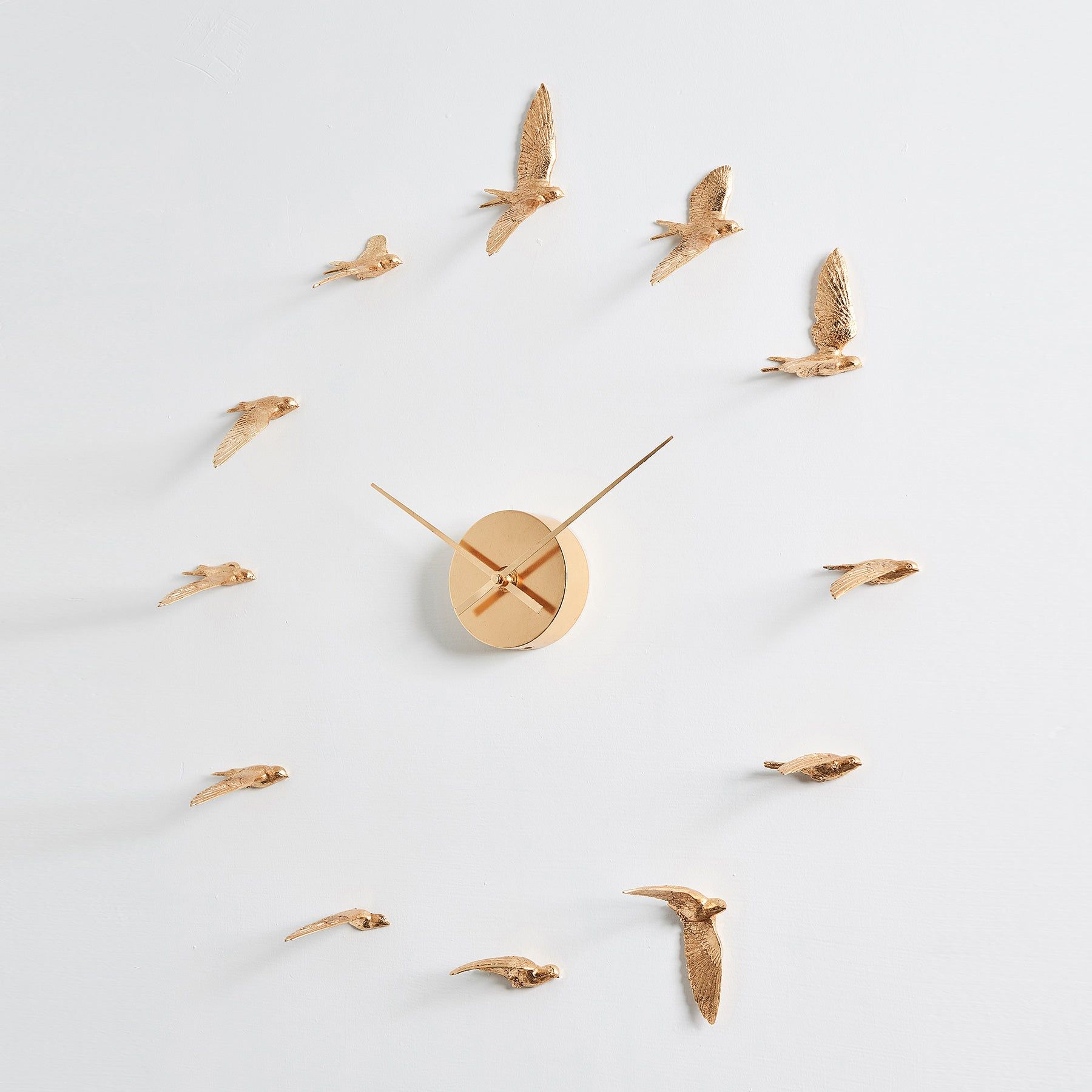 Flying Swallows Clock Beautiful Timepiece Featuring Graceful Swallows in Flight