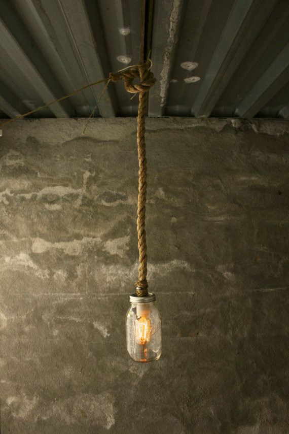 Grungy Industrial Jar Lamp Create a Stylish Lighting Fixture with a Jar for an Industrial Vibe