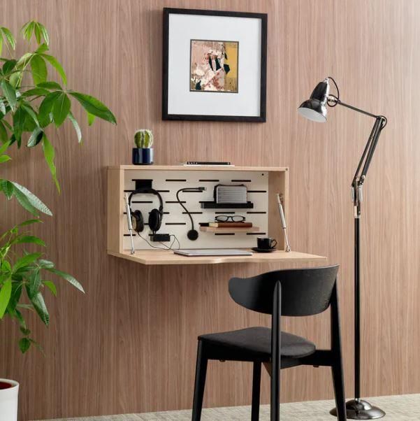 Hideaway Wall Mounted Desk Compact Space-Saving Wall-Mounted Desk for Small Rooms