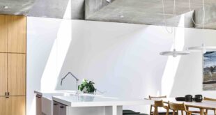 House Concrete Vaulted Skylights