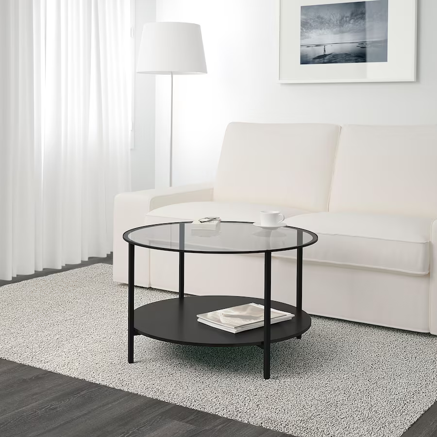 Ikea Vittsjo Table Stylish and Functional Black Metal Glass Coffee Table for Modern Living Rooms