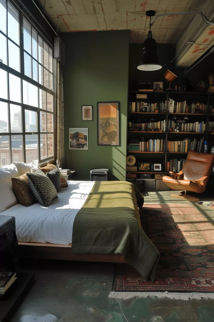 Industrial Apartment Green Sustainable Living in an Eco-Friendly Urban Loft