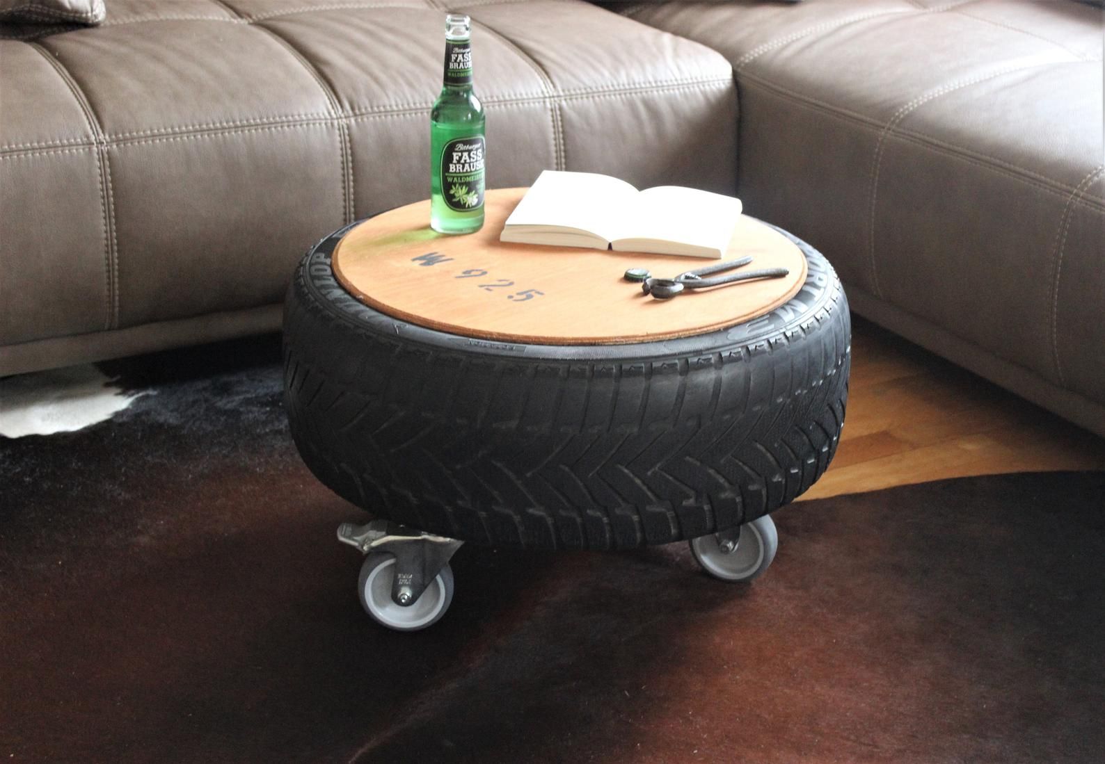 Industrial Chic Tire Table Stylish and Functional Tire Table for Modern Decor