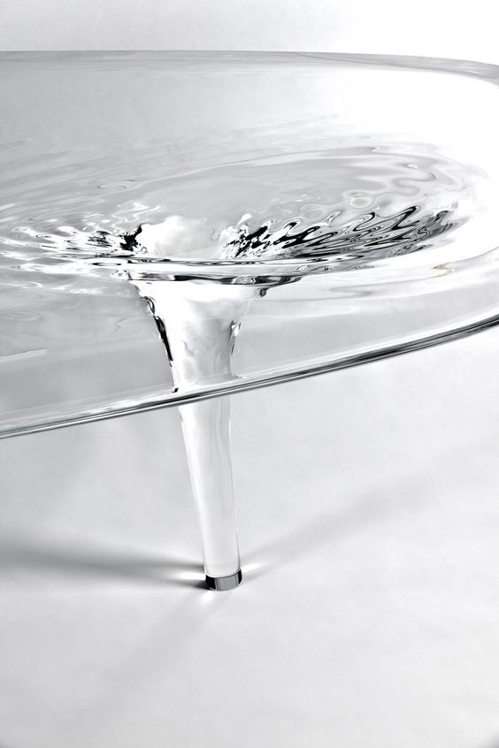 Liquid Glacial Table Innovative Furniture Design Inspired by Dynamic Water Movement