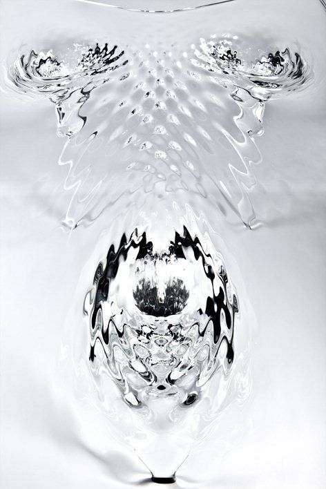 Liquid Glacial Table Mesmerizing Crystal-Like Furniture Design Stuns with Reflective Beauty