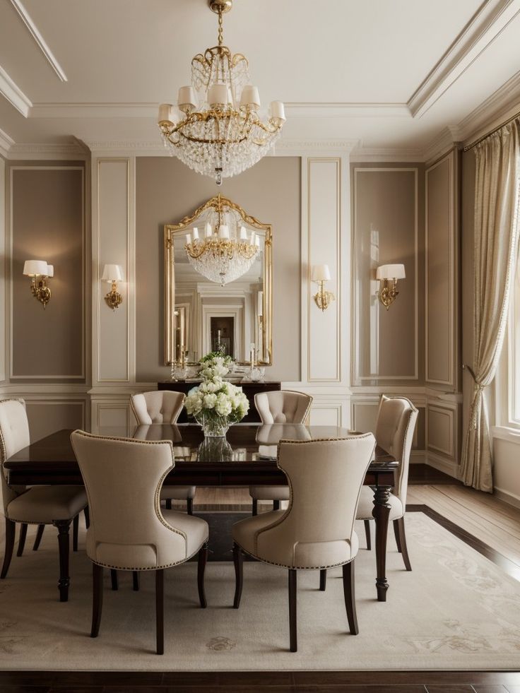 Luxury Classic Dining Room Elegant and Timeless Dining Room Design for a Luxurious Experience