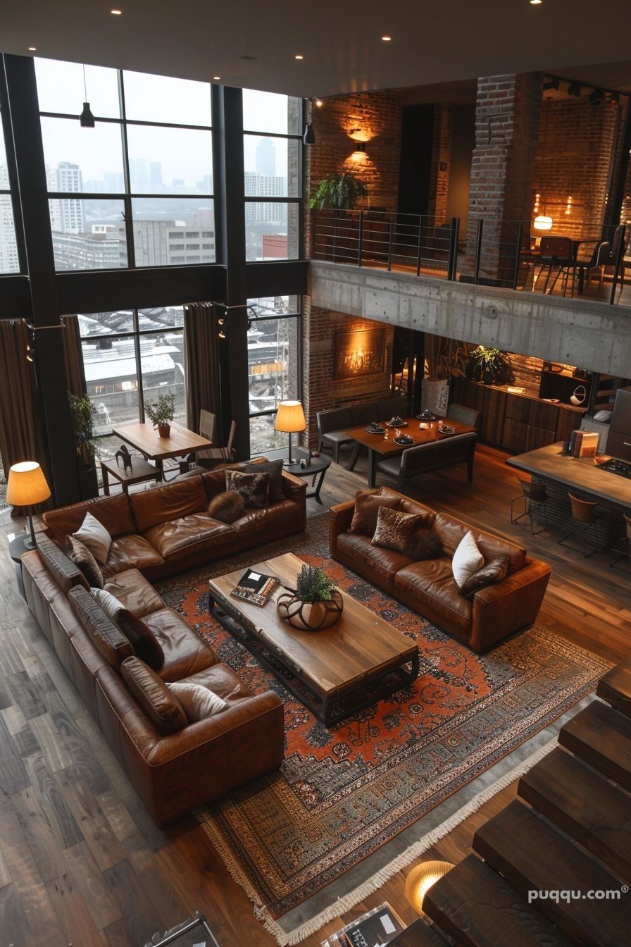 Masculine Loft Design Bold and Industrial Loft Style for a Masculine Vibe