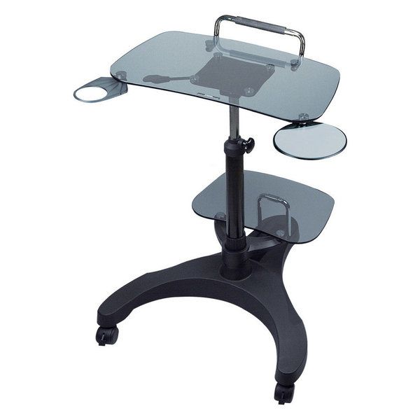 Mobile Glass Workstation Innovative Portable Desk for Modern Professionals