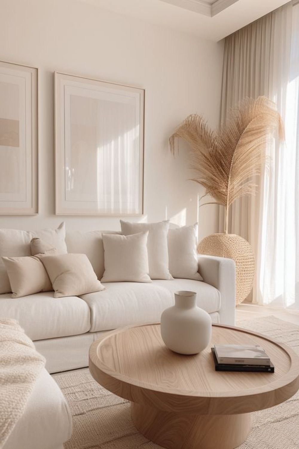 Neutral Color Apartment Modern and Minimalistic Living Space in Soft Hues