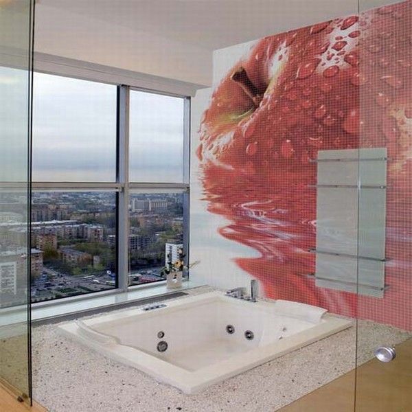 Pixilated Bathroom Design Innovative and Unique Bathroom Decor with Pixelated Style