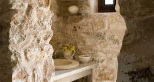 Raw Stone Bathroom Design