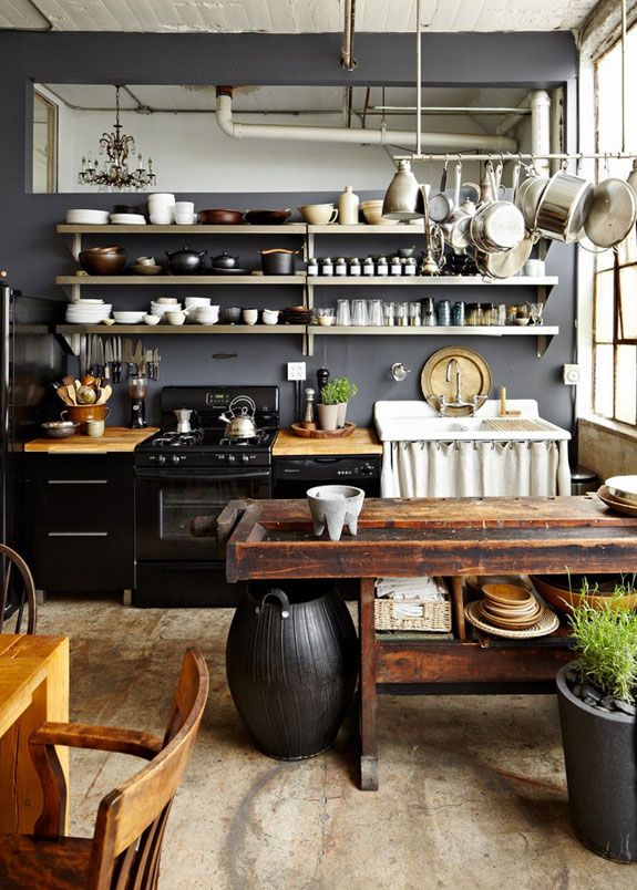 Rustic Loft Kitchen Charming and Cozy Kitchen Design Ideas for a Loft Space