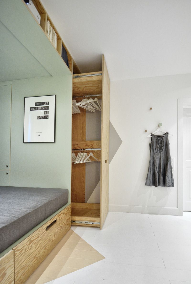 Smart Bed Hidden Closet Innovative Space-Saving Bedroom Solution With Hidden Storage Space