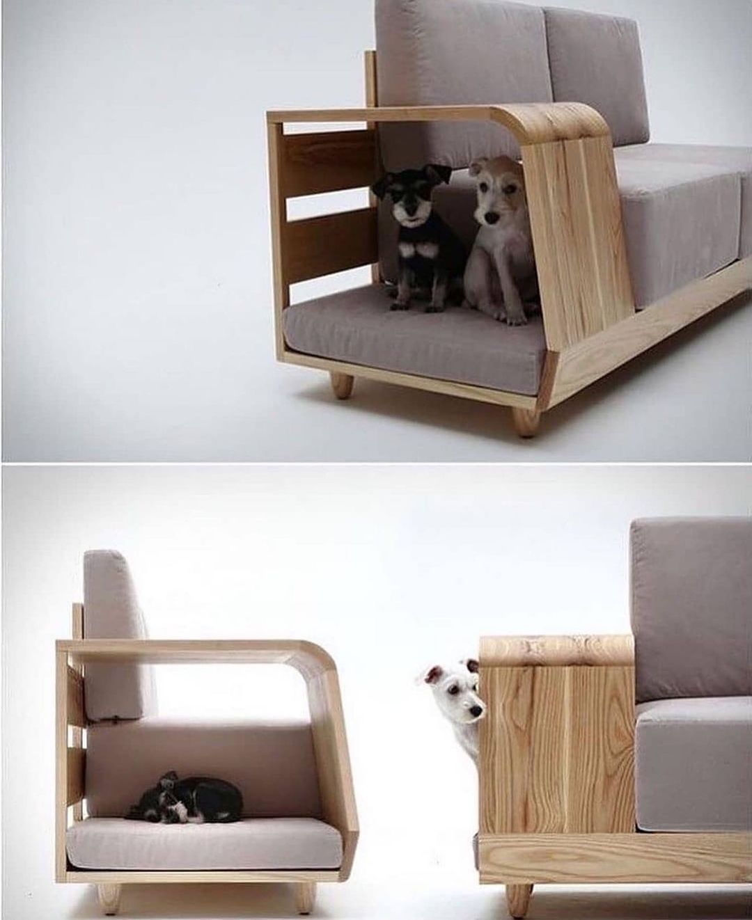 Sofa With A Dog House Innovative Furniture Design for Dog Owners: A Cozy Retreat for Your Pup