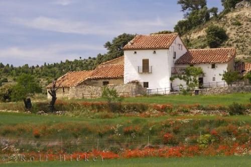 Spanish Farmhouse With Beautiful Rustic Country Home Nestled in the Spanish Countryside