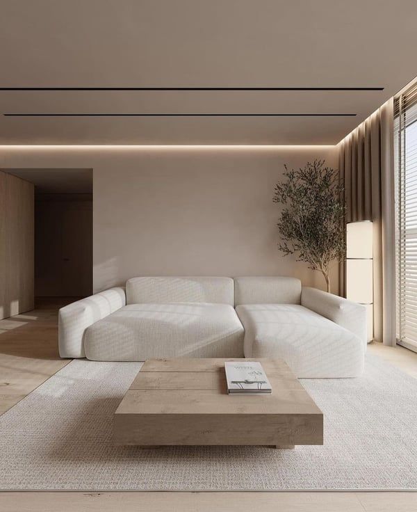 Textural Warm Minimalist House Stylish and Cozy Minimalist Home Design with Warm Textures.