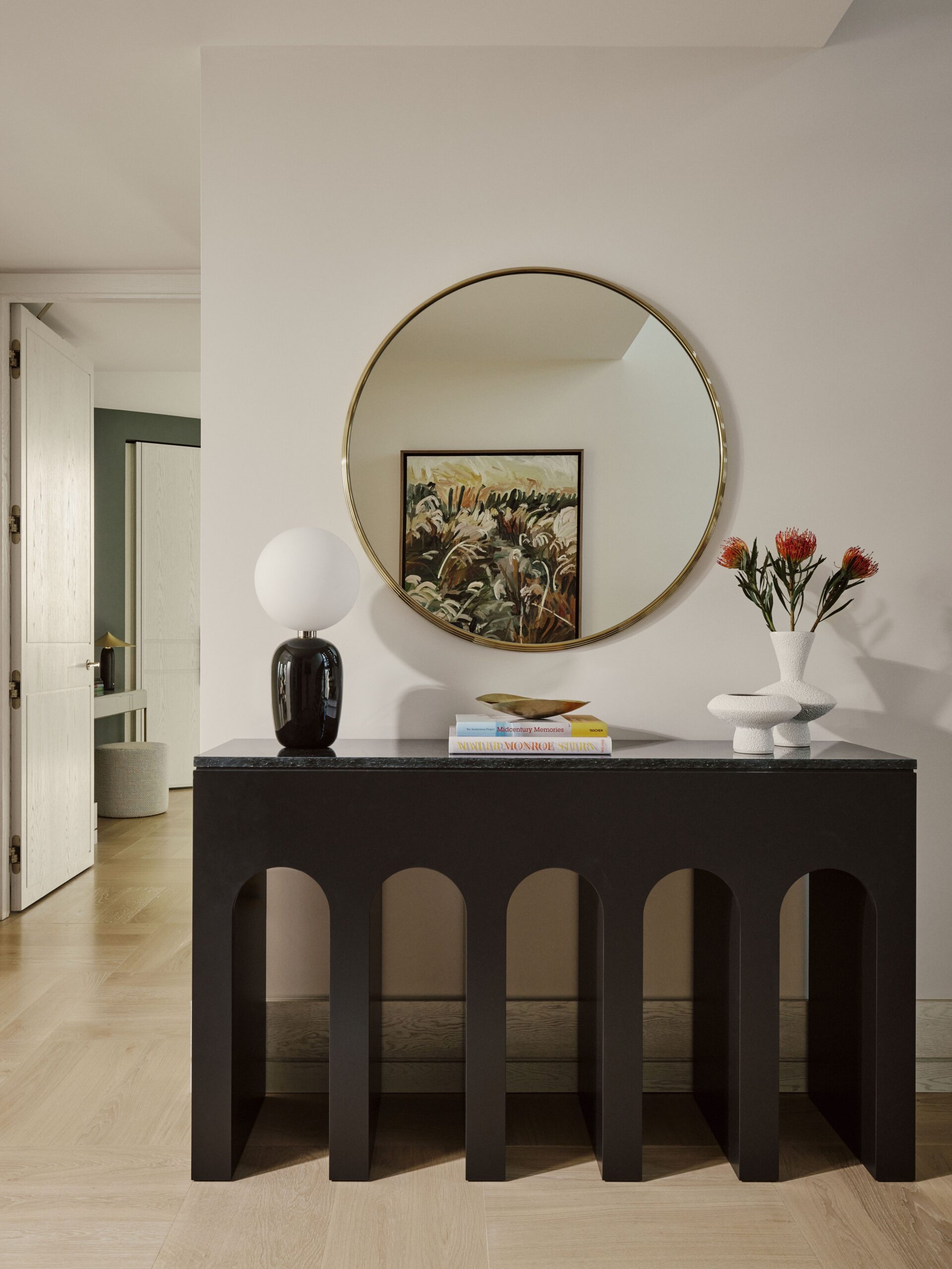 Tranquil Grey Apartment Serene Living Space in Shades of Grey