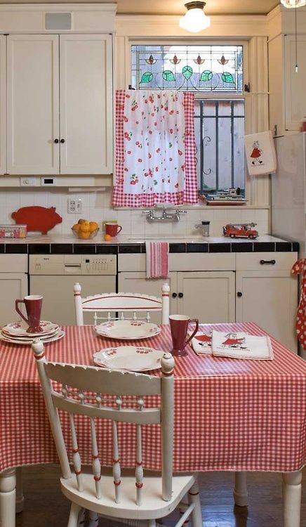 Vintage Kitchen Red White Classic Red and White Kitchen Decor for a Timeless Look