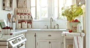 Vintage Kitchen Red White