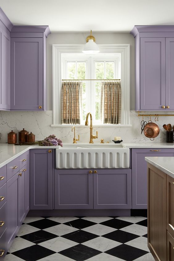 Violet And Pink Kitchen Stylish and Colorful Kitchen Decor Ideas