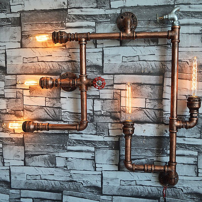 Wall Mount Bar Steampunk Style Unique Industrial Decor for Your Home: Introducing a Stylish Steampunk-Inspired Wall Mount Bar