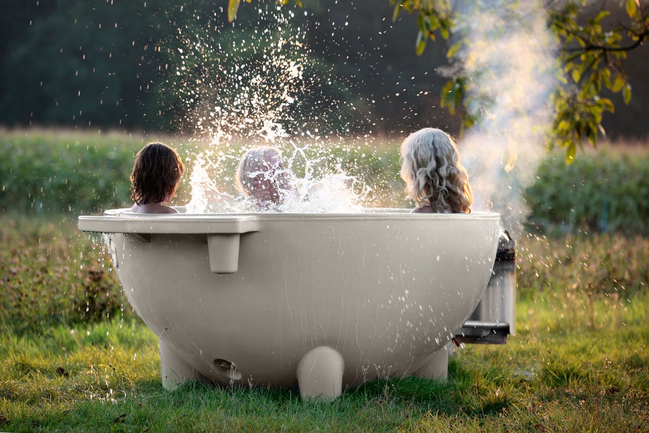 Wood Burning Outdoor Dutchtub Experience the Ultimate Outdoor Relaxation with a Wood-Fired Tub